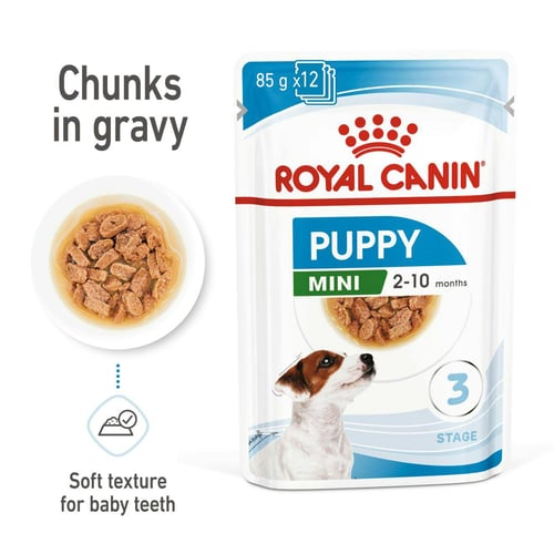 Mini Puppy Chunks In Gravy