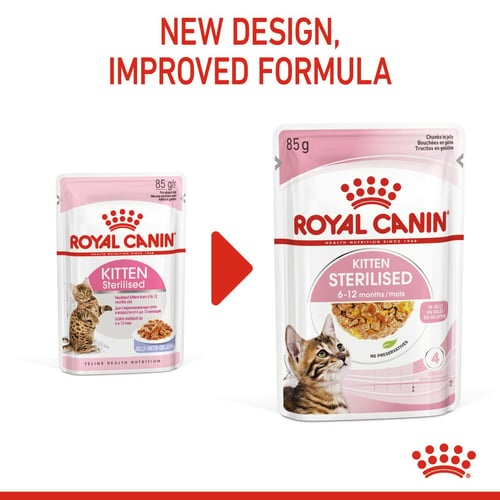 Royal Canin Kitten Sterilised Jelly Våtfoder för kattunge