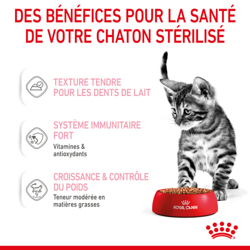 Kitten Sterilised Sauce - Sachet fraîcheur pour chaton stérilisé